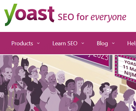 Image Of Yoast Seo Website Close Up